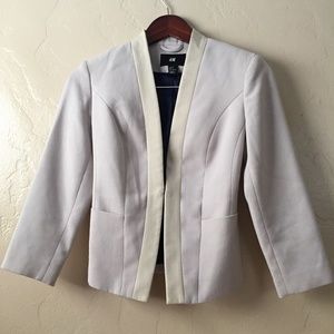 H&M Fitted Cream Blazer Size 2